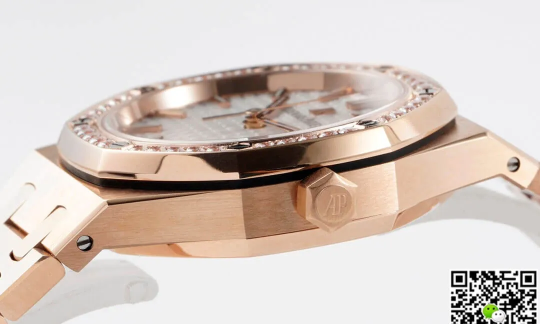 Audemars Piguet Royal Oak 77351OR.ZZ.1261OR.01 8F Factory 1:1 Best Edition Replica Watch Rose Gold Strap